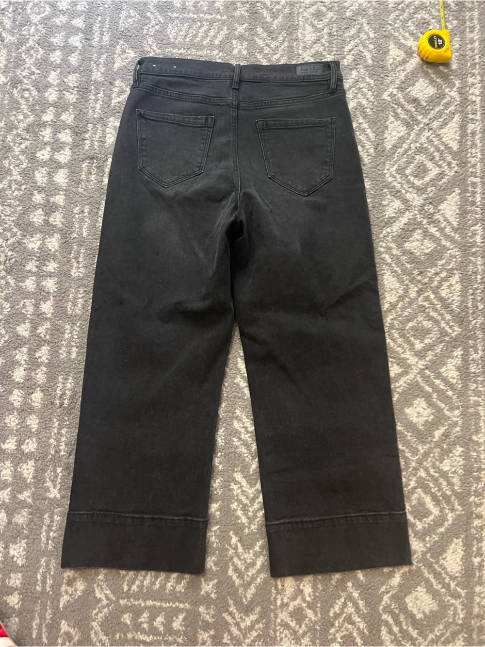 Nicole Miller Soho high rise wide leg crepes jeans size 8 (U107) - Picture 9 of 10